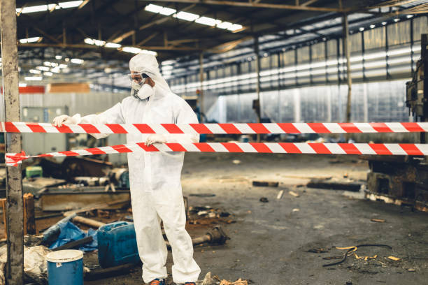 Professional Odor Removal technician working in Chester, NJ